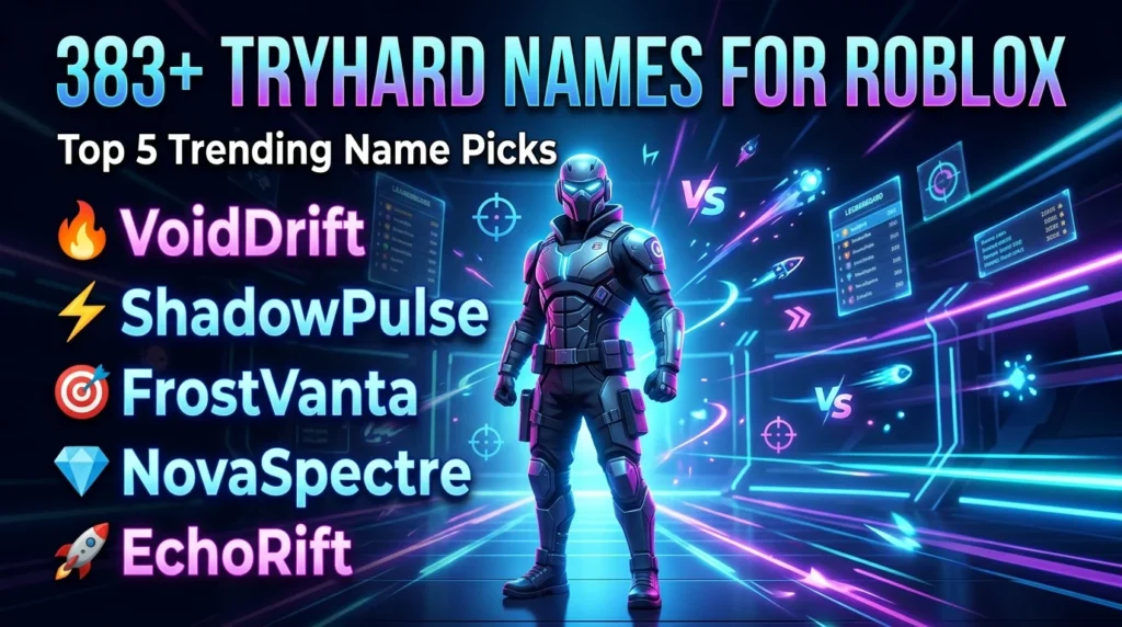 383+ Tryhard Names for Roblox (2026 Edition)