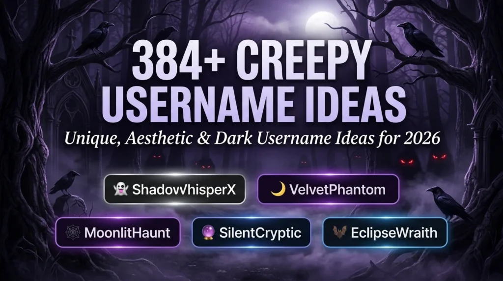 384+ Creepy Username Ideas (2026 Guide)