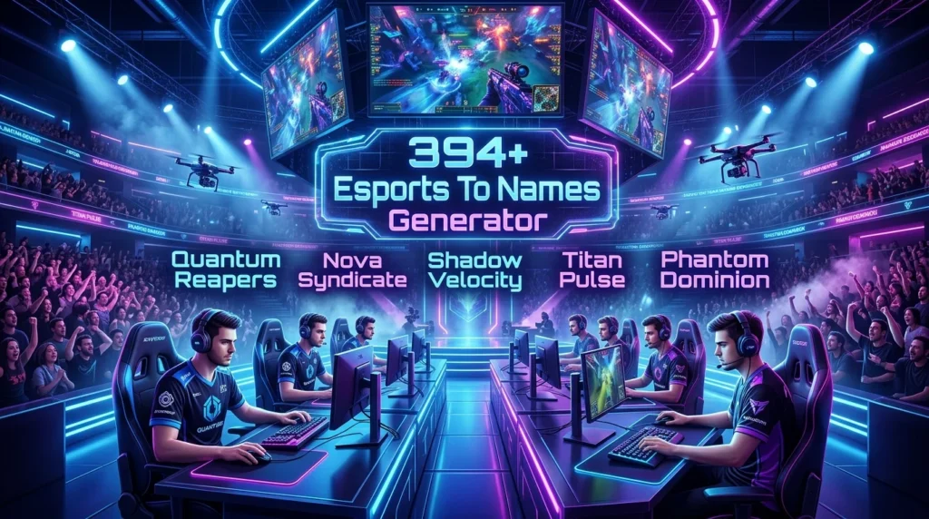 394+ Esports Team Names Generator