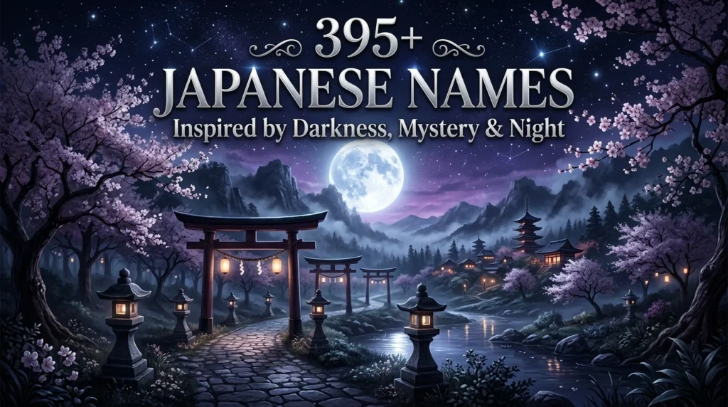 395+ Japanese Names Inspired by Darkness, Mystery & Night (2026)