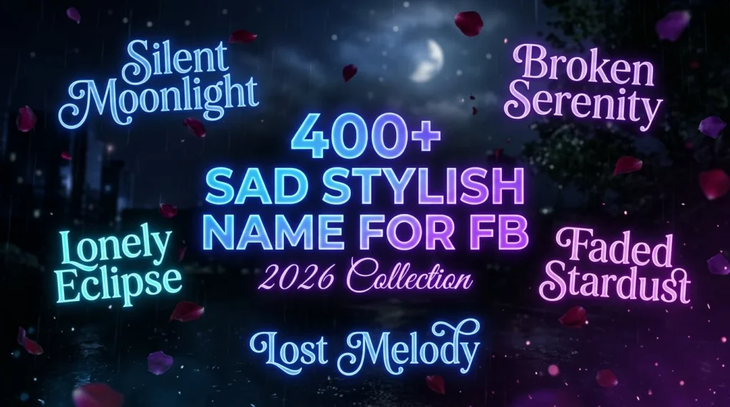 400+ Sad Stylish Name for FB (2026 Collection)