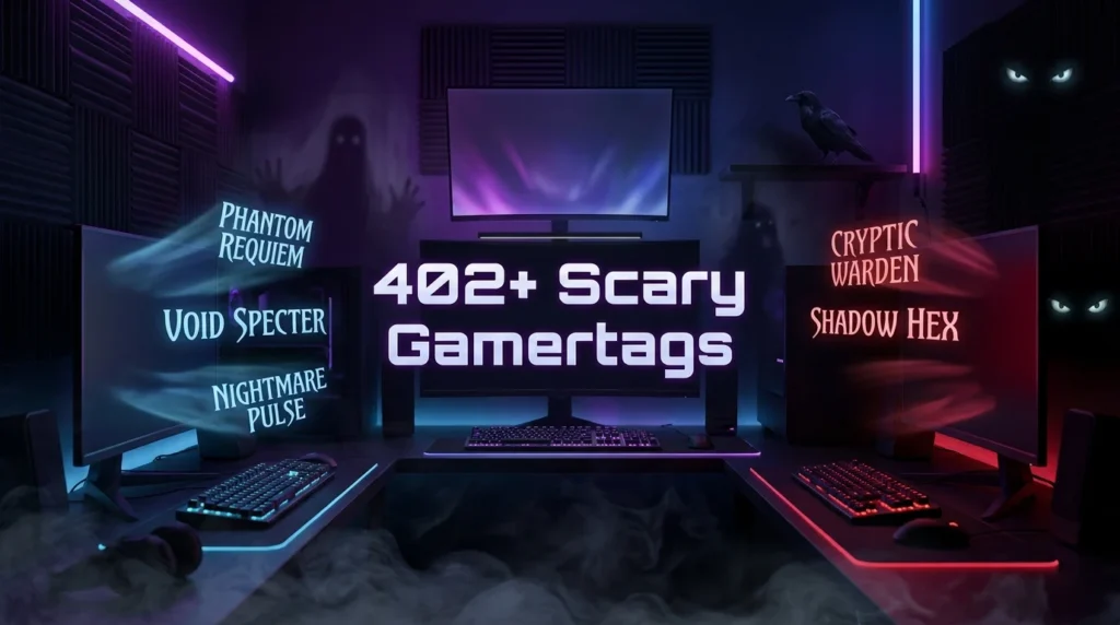 402+ Scary Gamertags