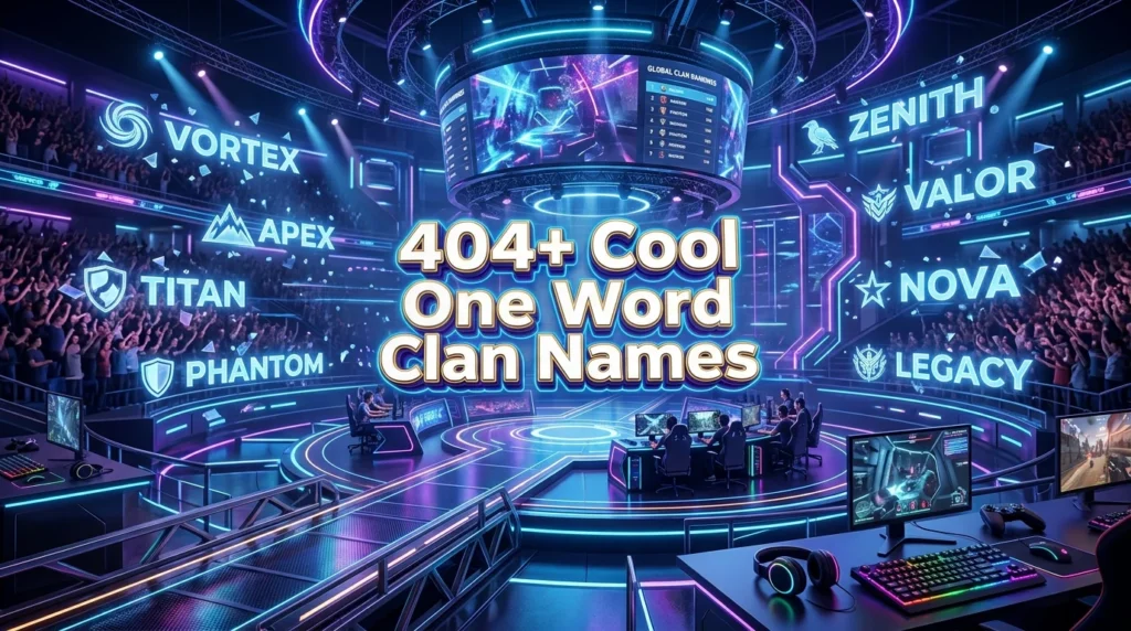 404+ Cool One Word Clan Names