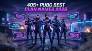 405 + pubg best clan name