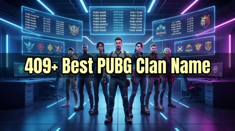 409+ Best PUBG Clan Name