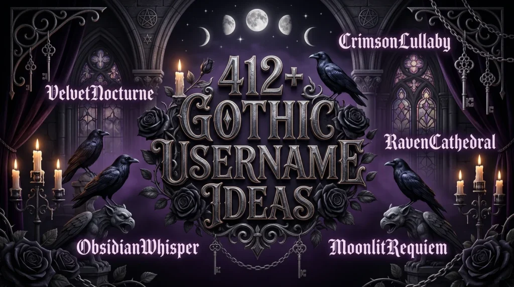 412+ Gothic Username Ideas (2026 Edition)