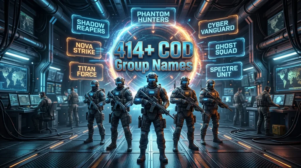 414+ COD Group Names