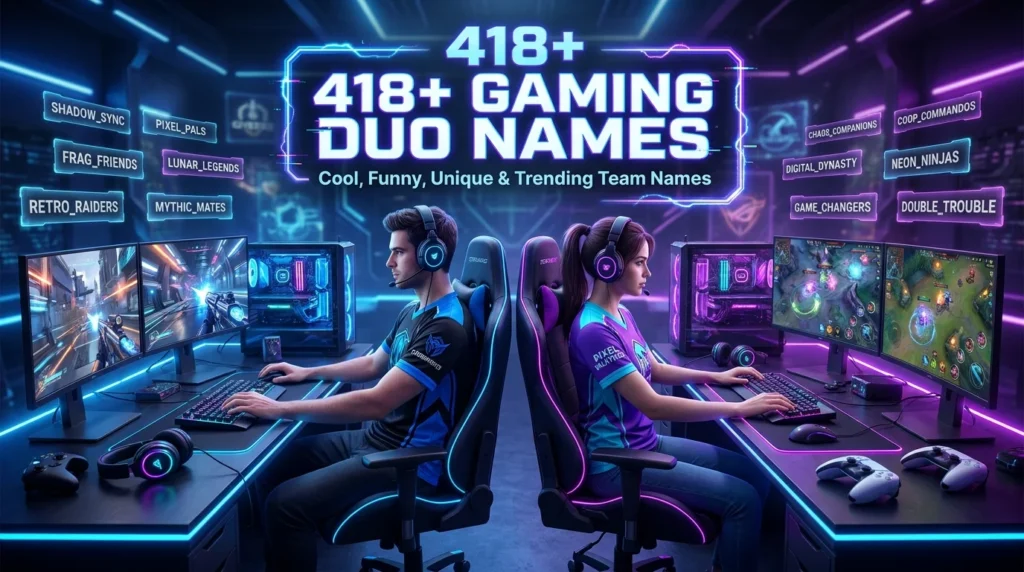418+ Gaming Duo Names