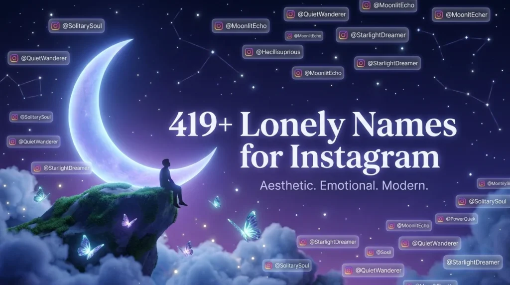 419+ Lonely Names for Instagram