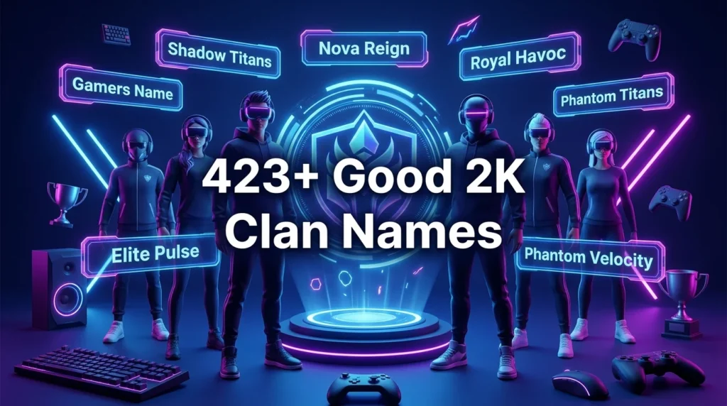 423+ Good 2K Clan Names
