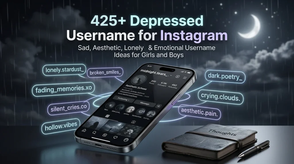 425+ Depressed Username for Instagram