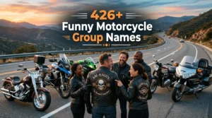 426+ Funny Motorcycle Group Names