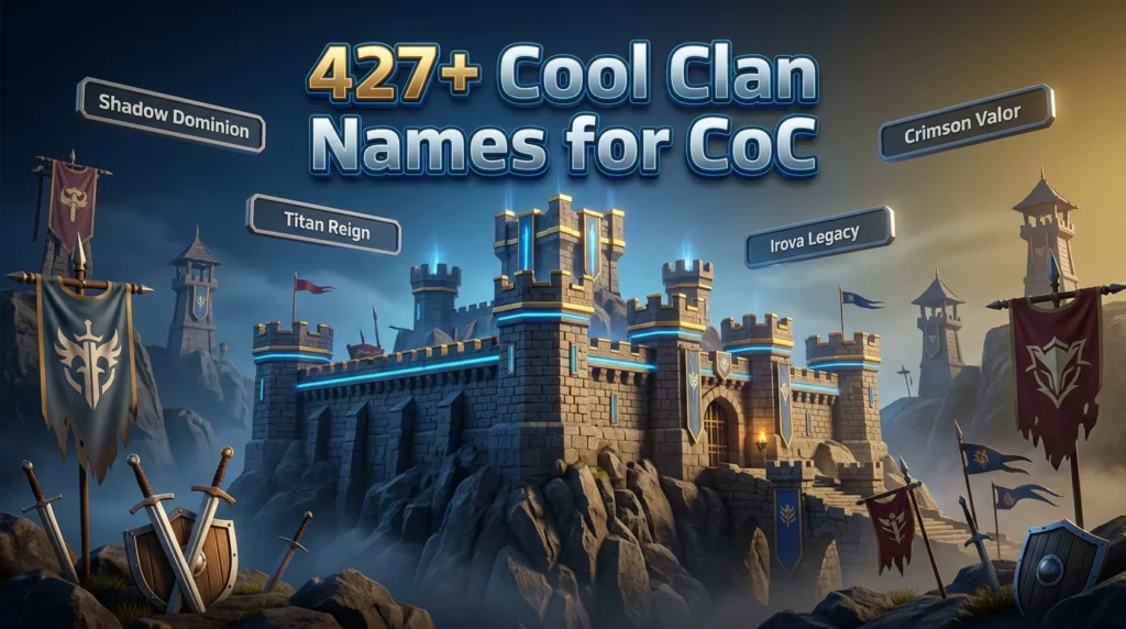 427+ Cool Clan Names for CoC (2026)