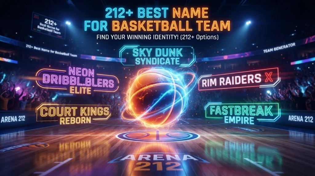 212+ Best Name for Basketball Team