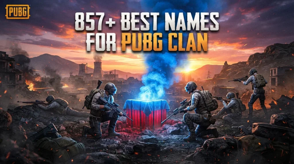 857+ Best Names for PUBG Clan (Cool, Stylish & Unique Ideas)