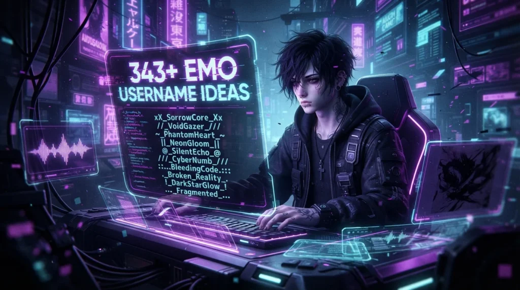 343+ Emo Username Ideas
