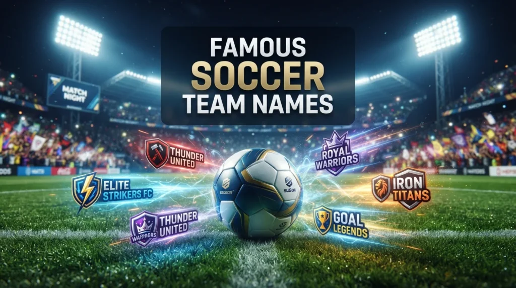 132+ Famous Soccer Team Names