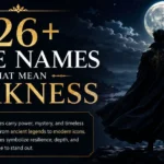 426+ Powerful Male Names That Mean Darkness (With Meanings)