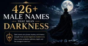 Male Names That Mean Darkness