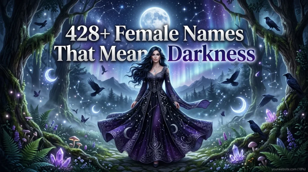 428+ Female Names That Mean Darkness (Unique & Beautiful)
