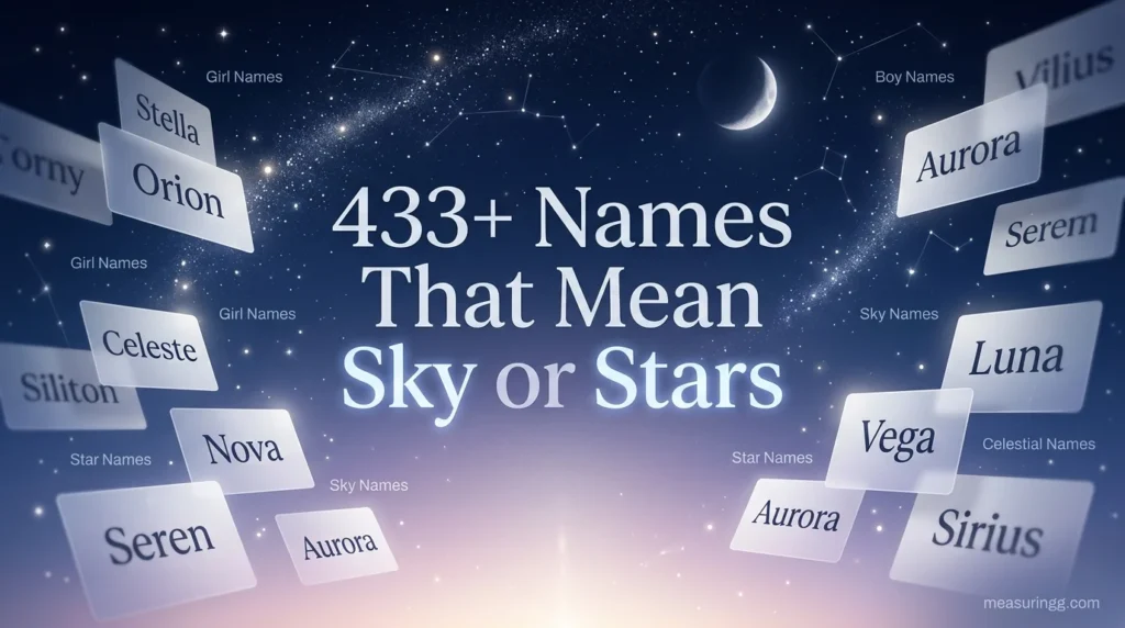 433+ Names That Mean Sky or Stars ✨