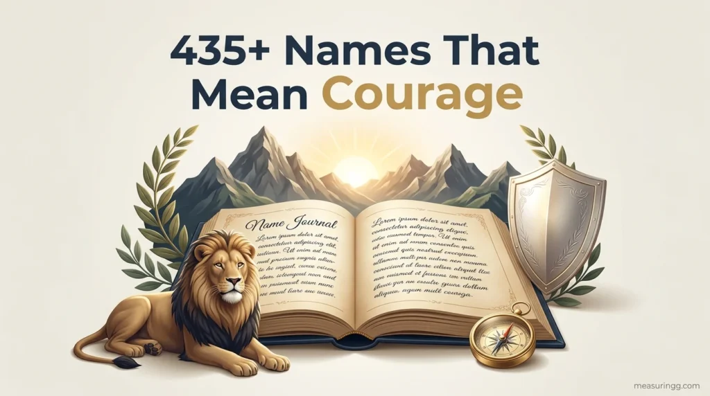 435 + Names That Mean Courage