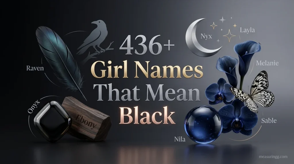 436 + Girl Names That Mean Black