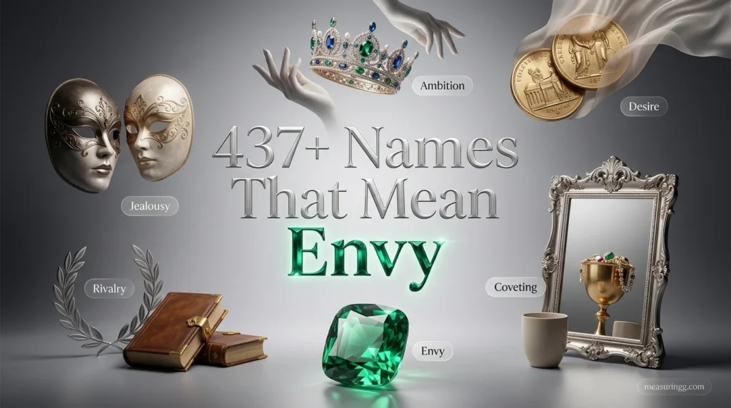 437+ Names That Mean Envy