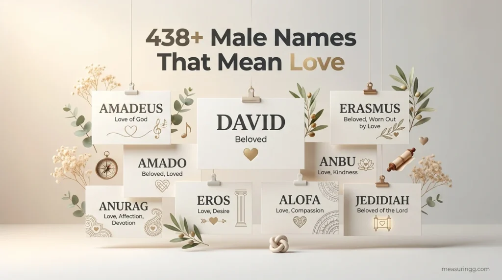 438 + Male Names That Mean Love