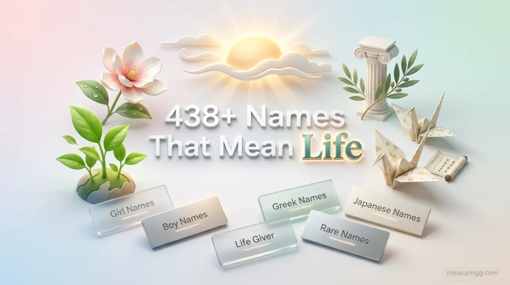 438+ Names That Mean Life