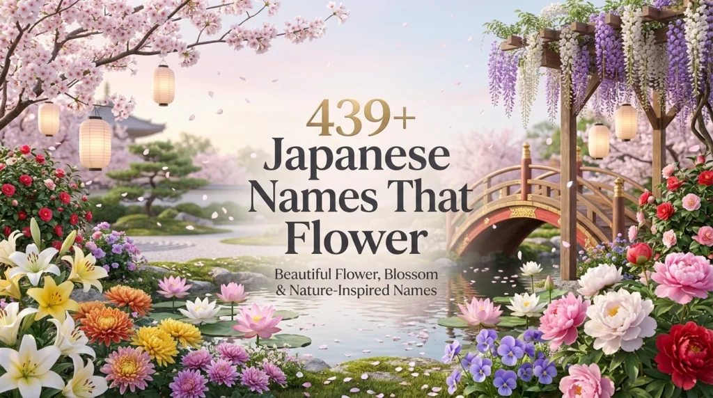 439 + Japanese Names That Mean Flower