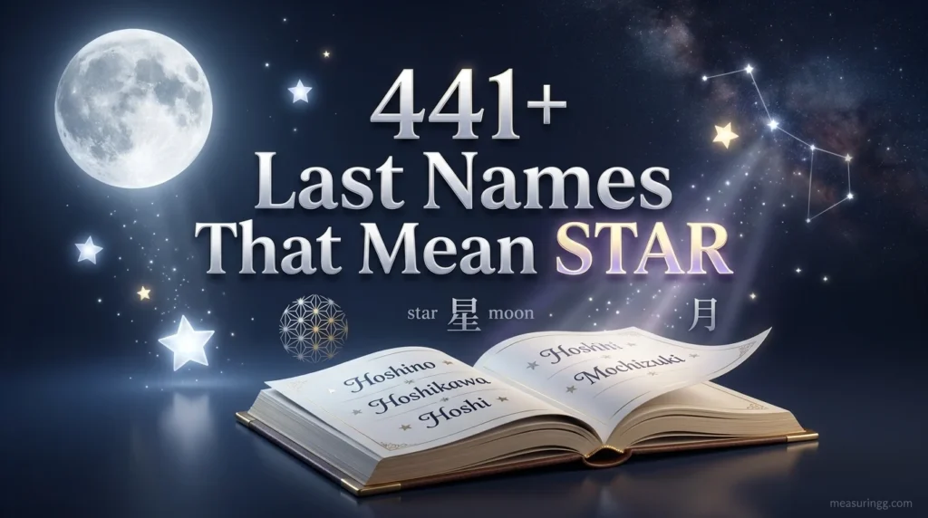 441+ Last Names That Mean Star