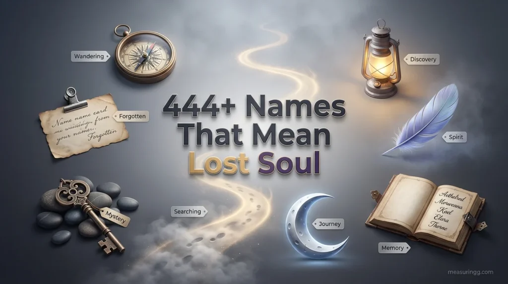 444+ Names That Mean Lost Soul
