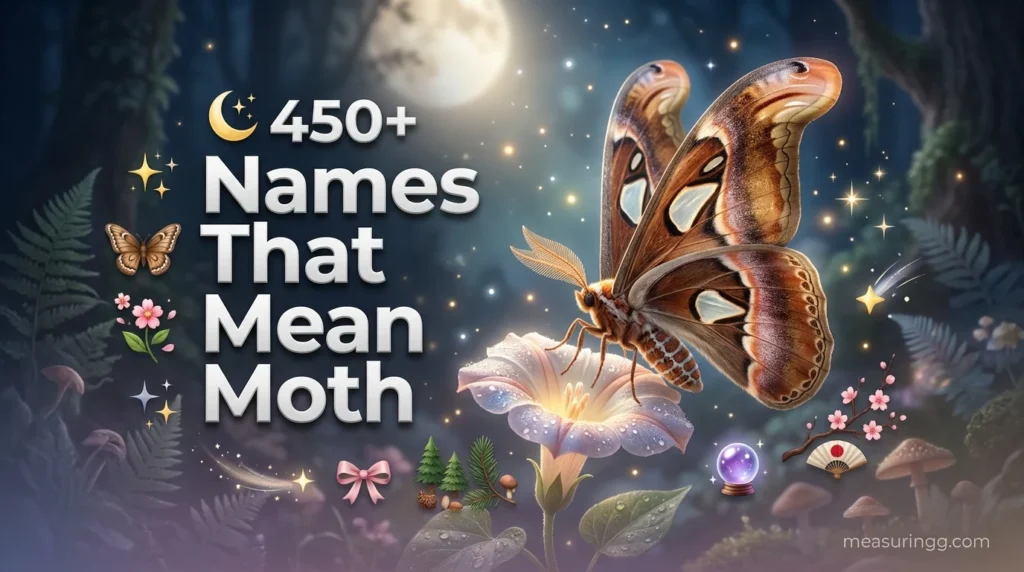 450 + Names That Mean Moth