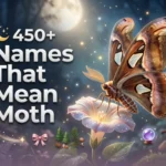 450 + Names That Mean Moth