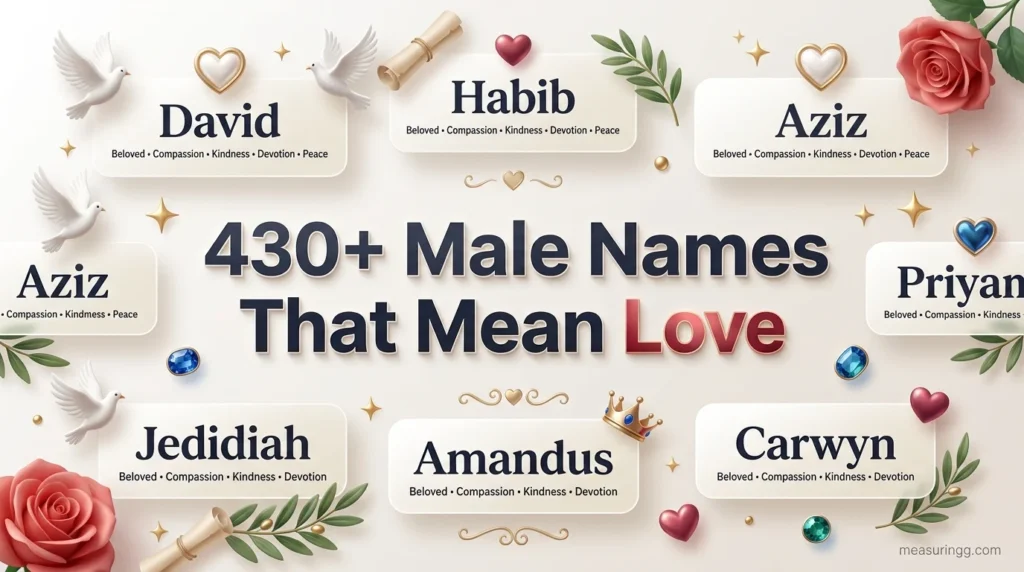 430+ Male Names That Mean Love | Unique & Meaningful Ideas