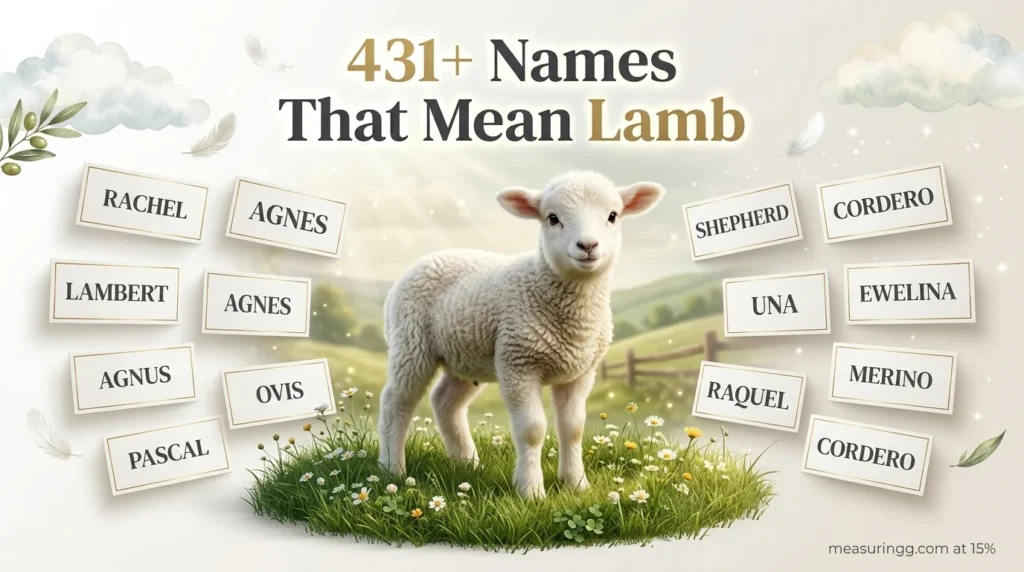 431+ Names That Mean Lamb | Unique, Cute & Meaningful Ideas