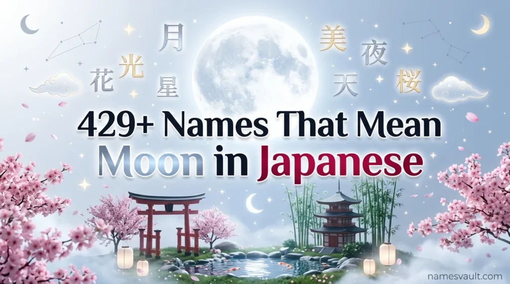 429+ Names That Mean Moon in Japanese (Beautiful & Unique)