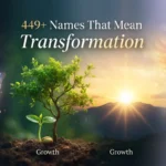 449 + Names That Mean Transformation