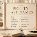 Pretty Last Names That Sound Beautiful & Classy
