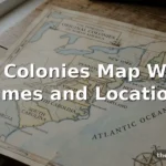 13 Colonies Map With Names and Locations