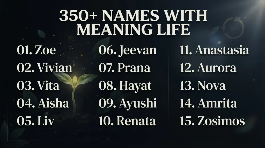 Names With Meaning Life