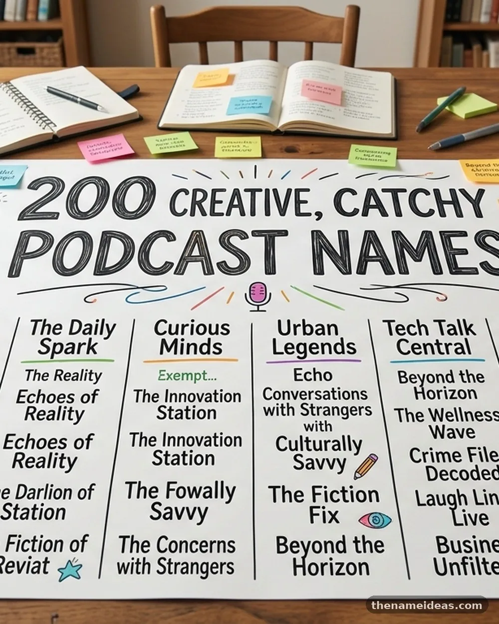 Catchy Podcast Names for Any Topic - Podcast Names: 200+ Creative Ideas