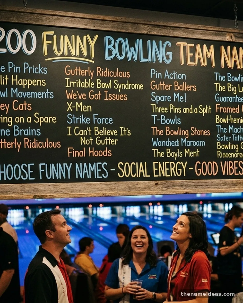 Choose funny names for social energy - Funny Bowling Team Names: 200+ Ideas