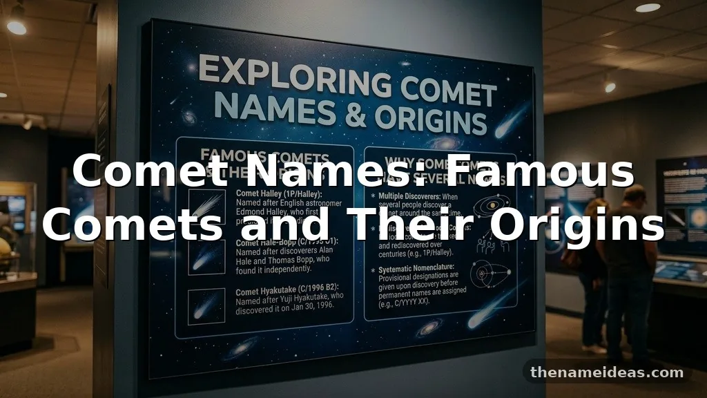 Comet Names: Famous Comets and Their Origins