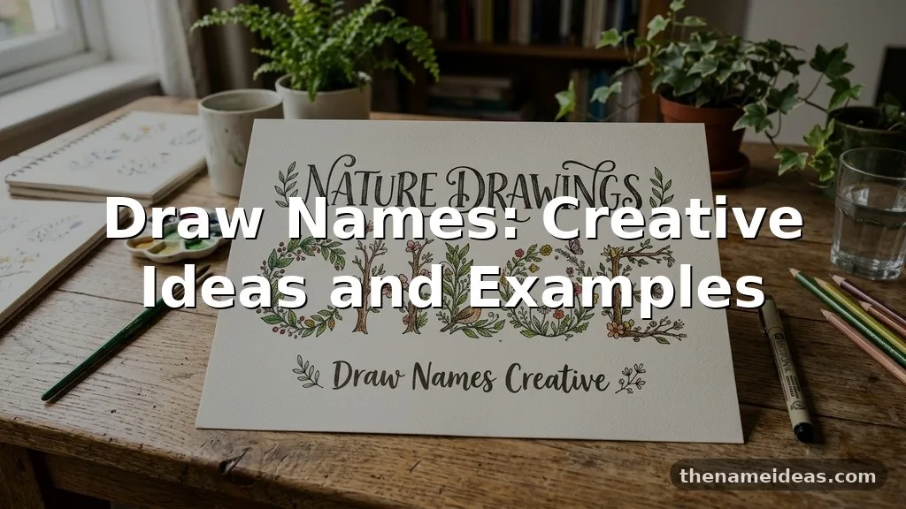 Draw Names: Creative Ideas and Examples