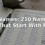 F Names: 210 Names That Start With F