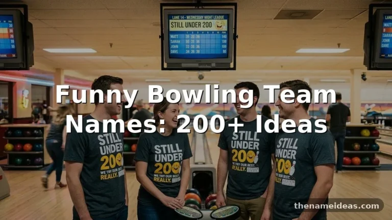 Funny Bowling Team Names: 200+ Ideas