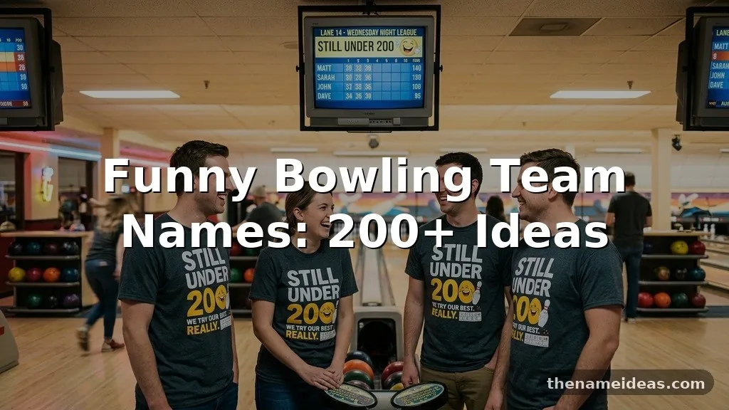 Funny Bowling Team Names: 200+ Ideas