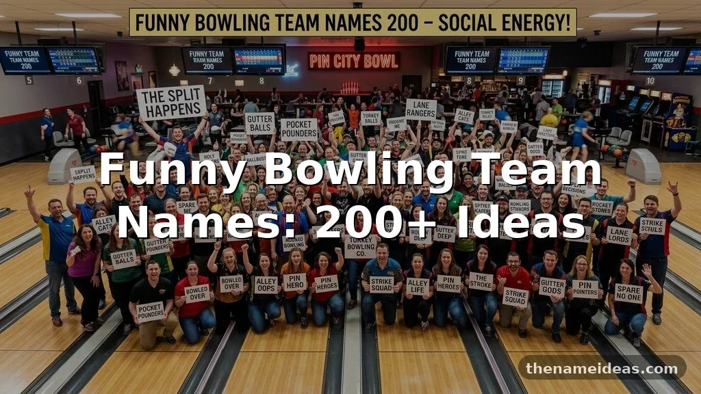 Funny Bowling Team Names: 200+ Ideas